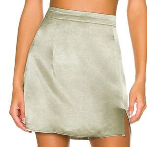Women LSpace Delta Mini Split Skirts Sumemr Vacation in Olive Size Medium